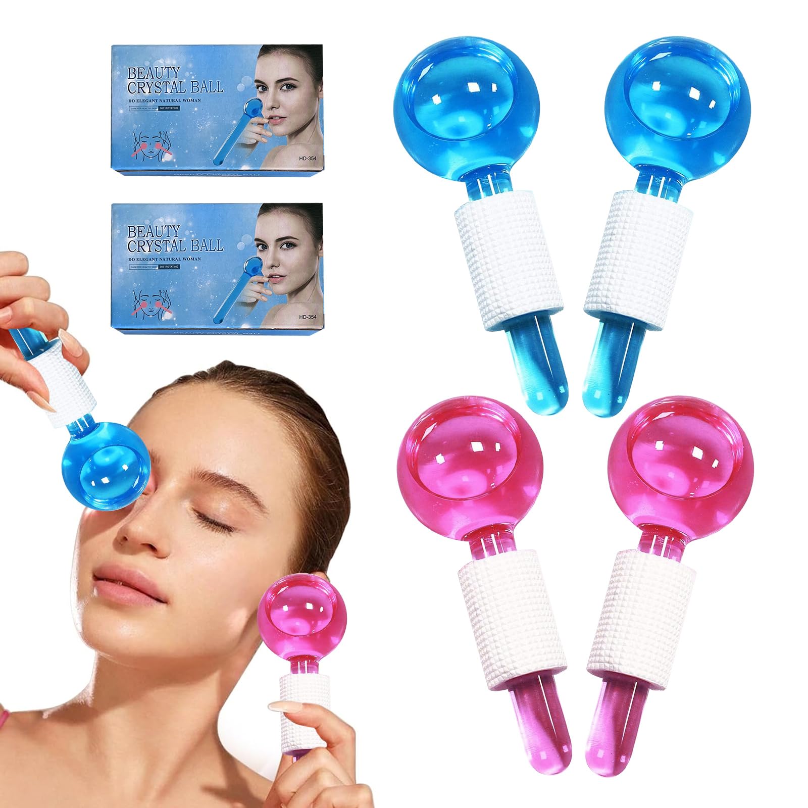 Globe de glace visage pour votre routine spa à la maison fraîcheur éclat