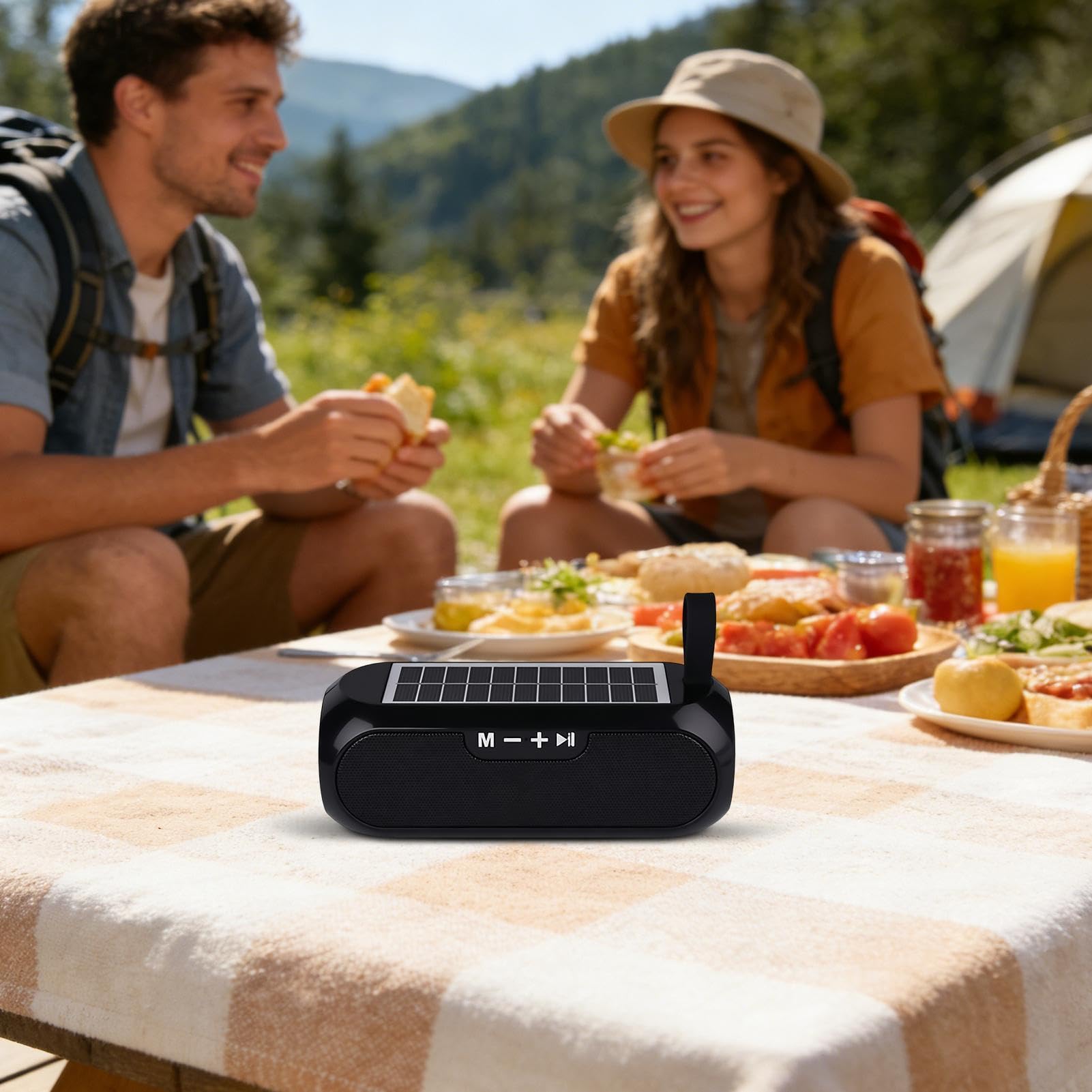 Bezprzewodowy Głośnik Bezprzewodowy wzmacniacz audio z ogniwem słonecznym