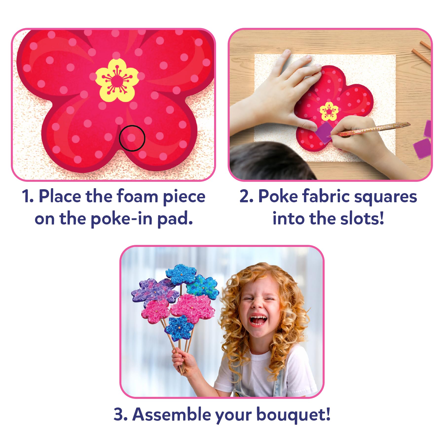 Amazon.com: Skillmatics Poke-in Art – Flower Bouquet, Wood Craft