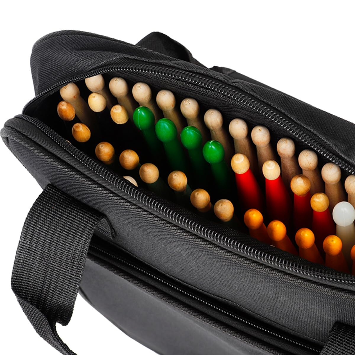 Toddmomy Borsa Portatile per Bacchette Oxford Resistente con Grande Capacità e Spallacci Ergonomici Custodia per Trasporto e Protezione Bacchette per Batteria Adatta a Musicisti e