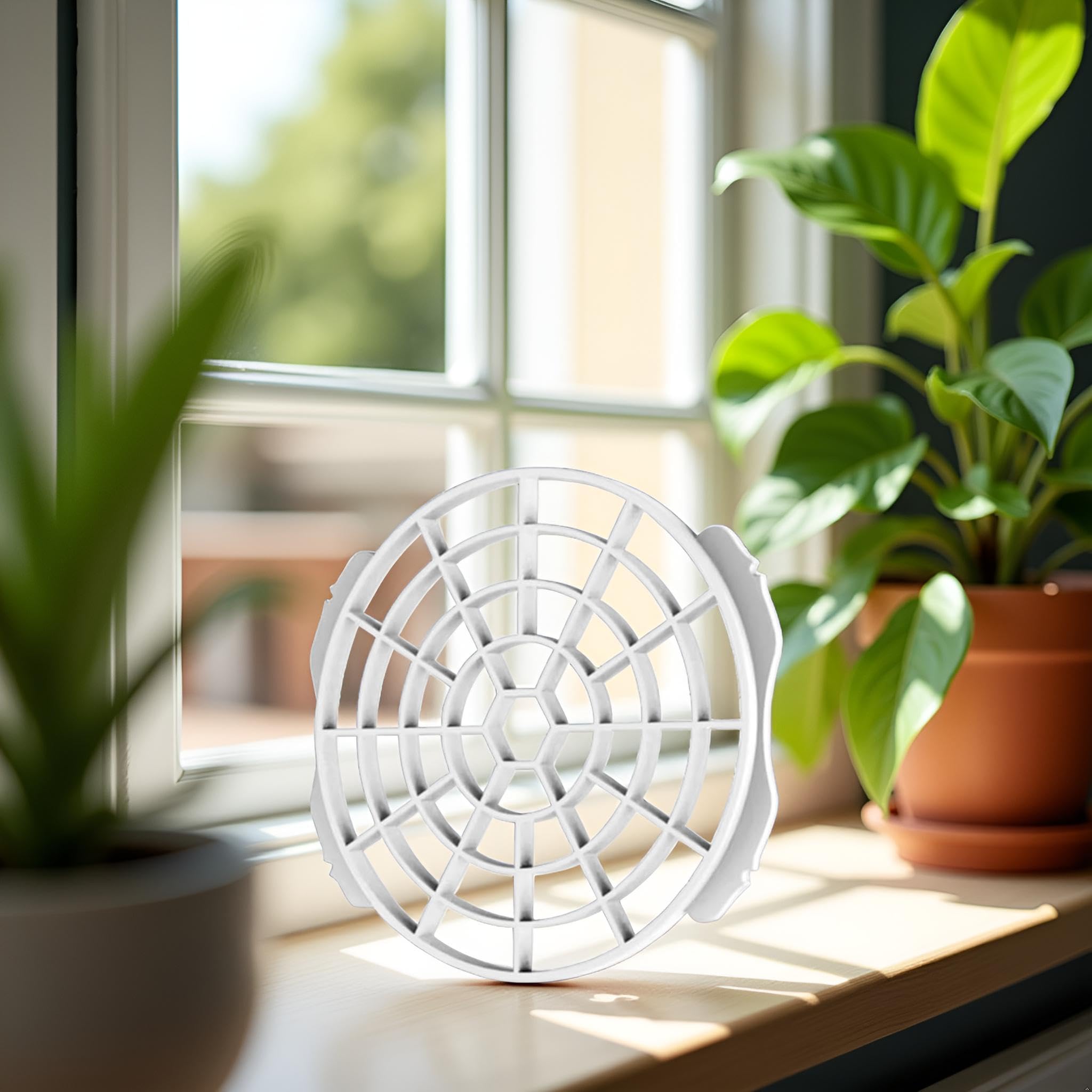 Pantalla de filtro de adaptador de ventana para aire acondicionado portátil, 5.906 in, color blanco 6
