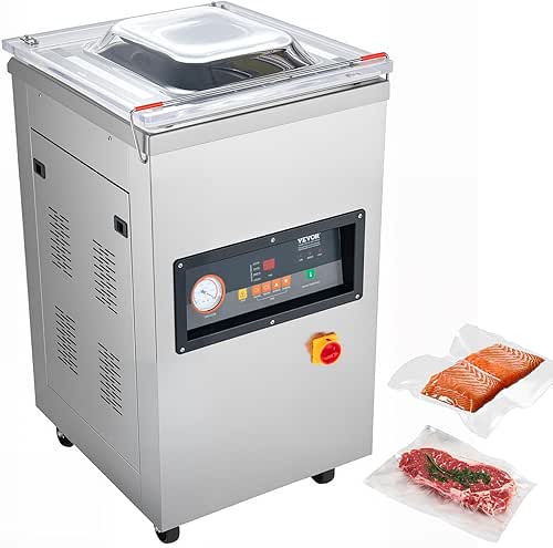 VEVOR Chamber Vacuum Sealer, 100kPa Powerful Vacuum Sealing Machine, LED