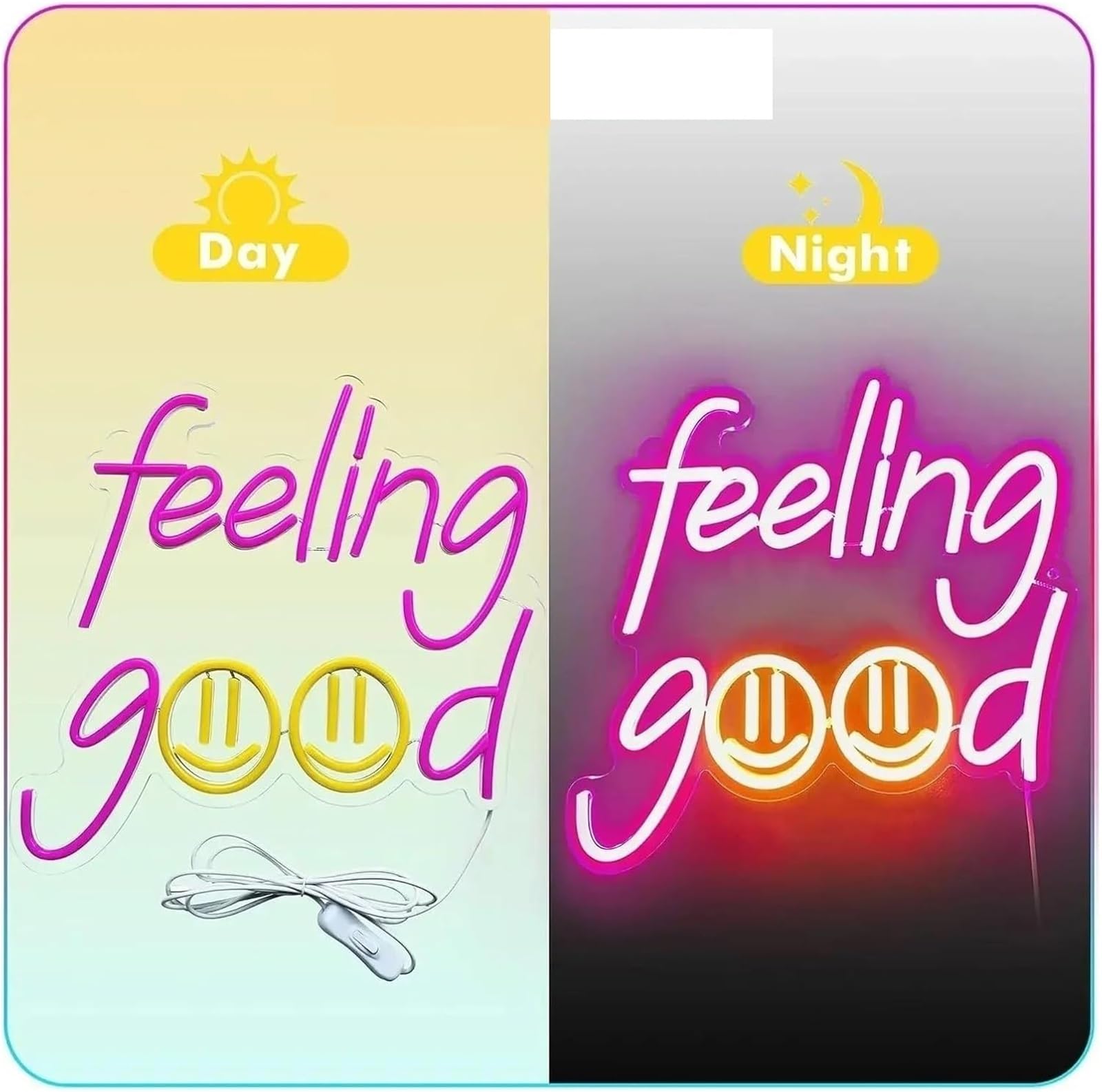 Per la lampada al neon prestito parola Feeling Good per insegna LED Light