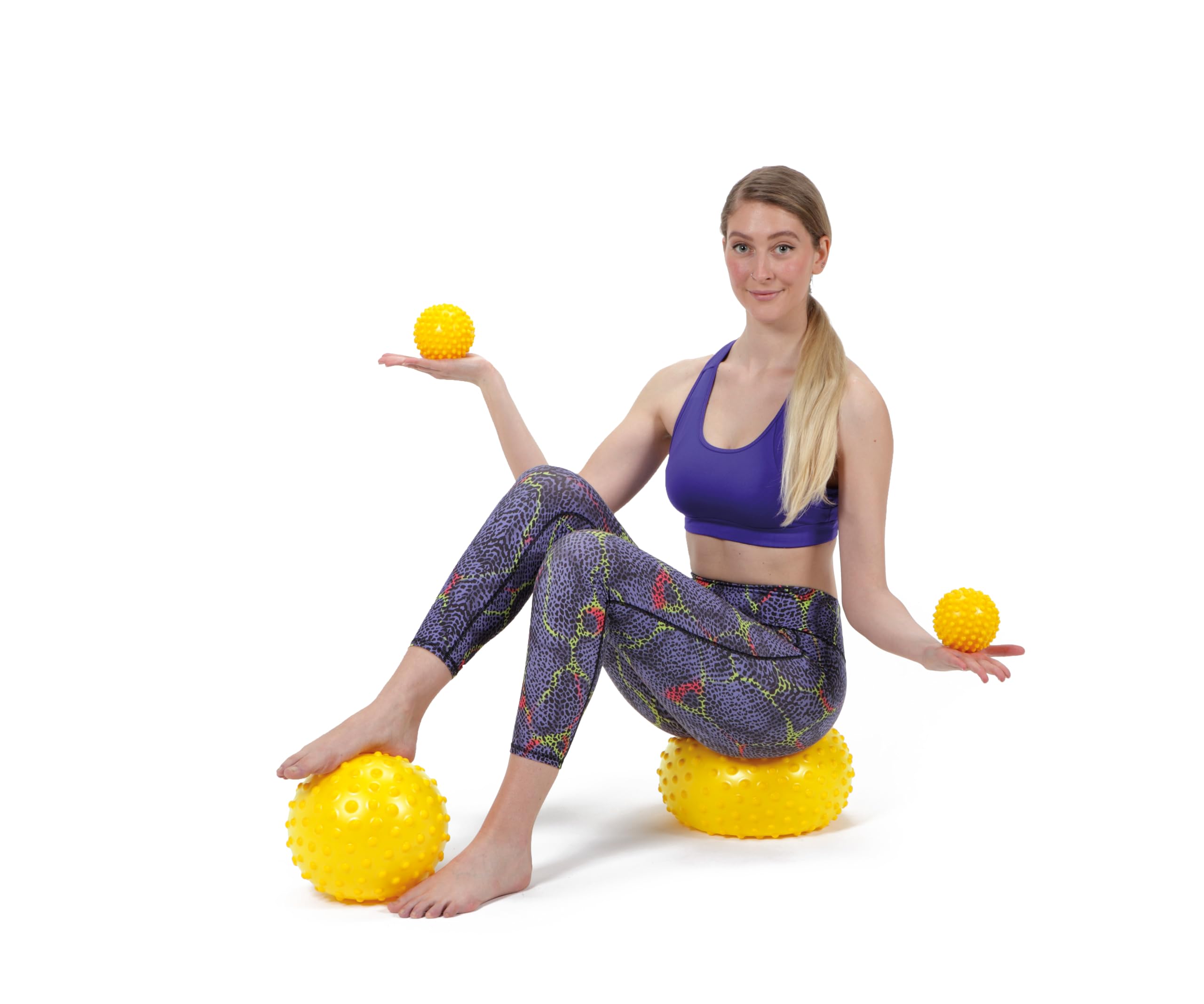Gymnic Reflexball Palla riccio rigida 8 cm verde per massaggio e riflessologia, ideale per rilascio miofasciale, stimolazione circolatoria e benessere muscolare