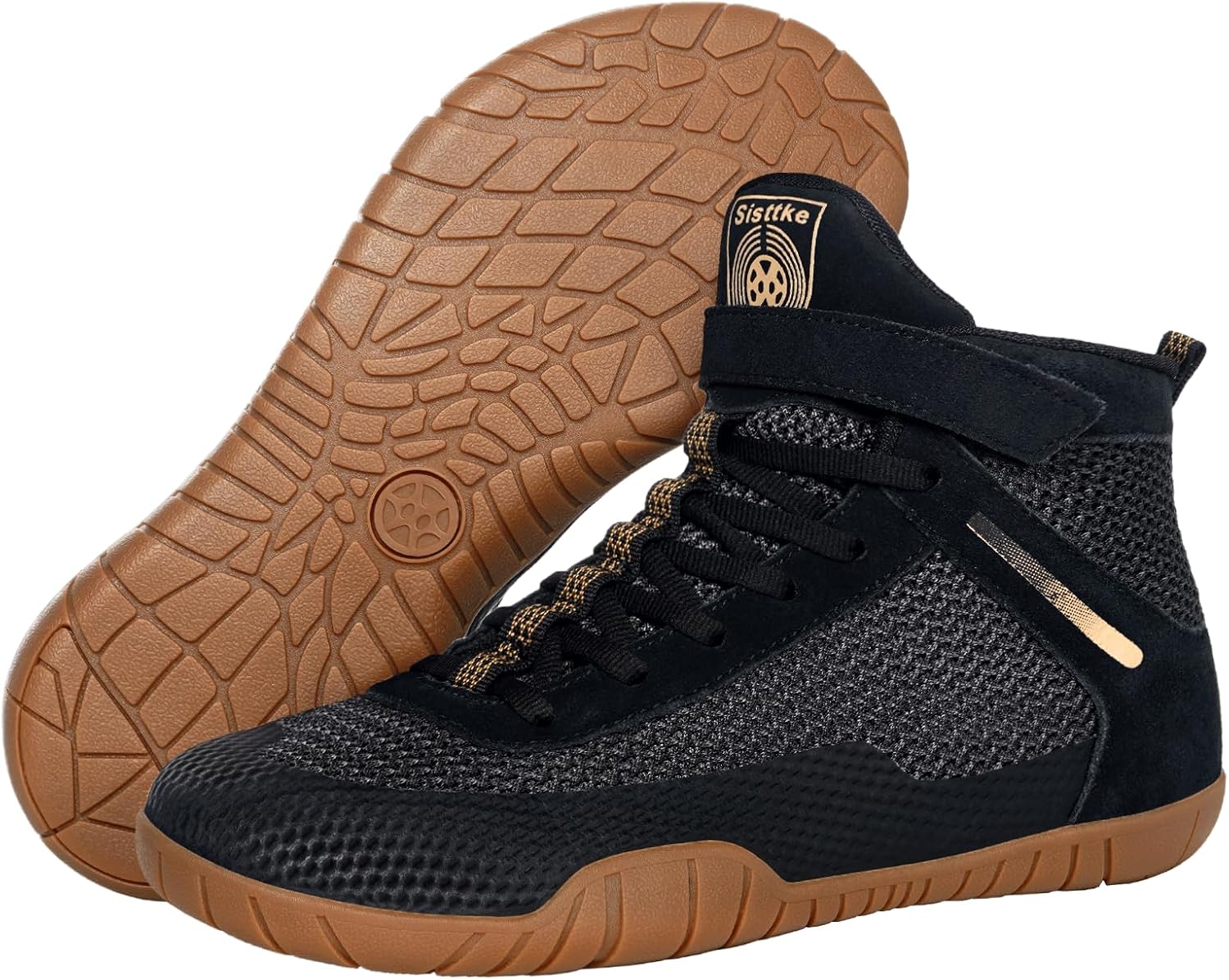 Hsyooes Mens Wrestling Shoes Boxing Boots