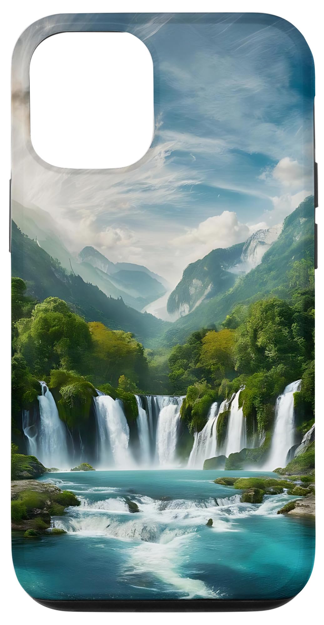 iPhone 12/12 Pro Nature Waterfalls Mountains Trees Case