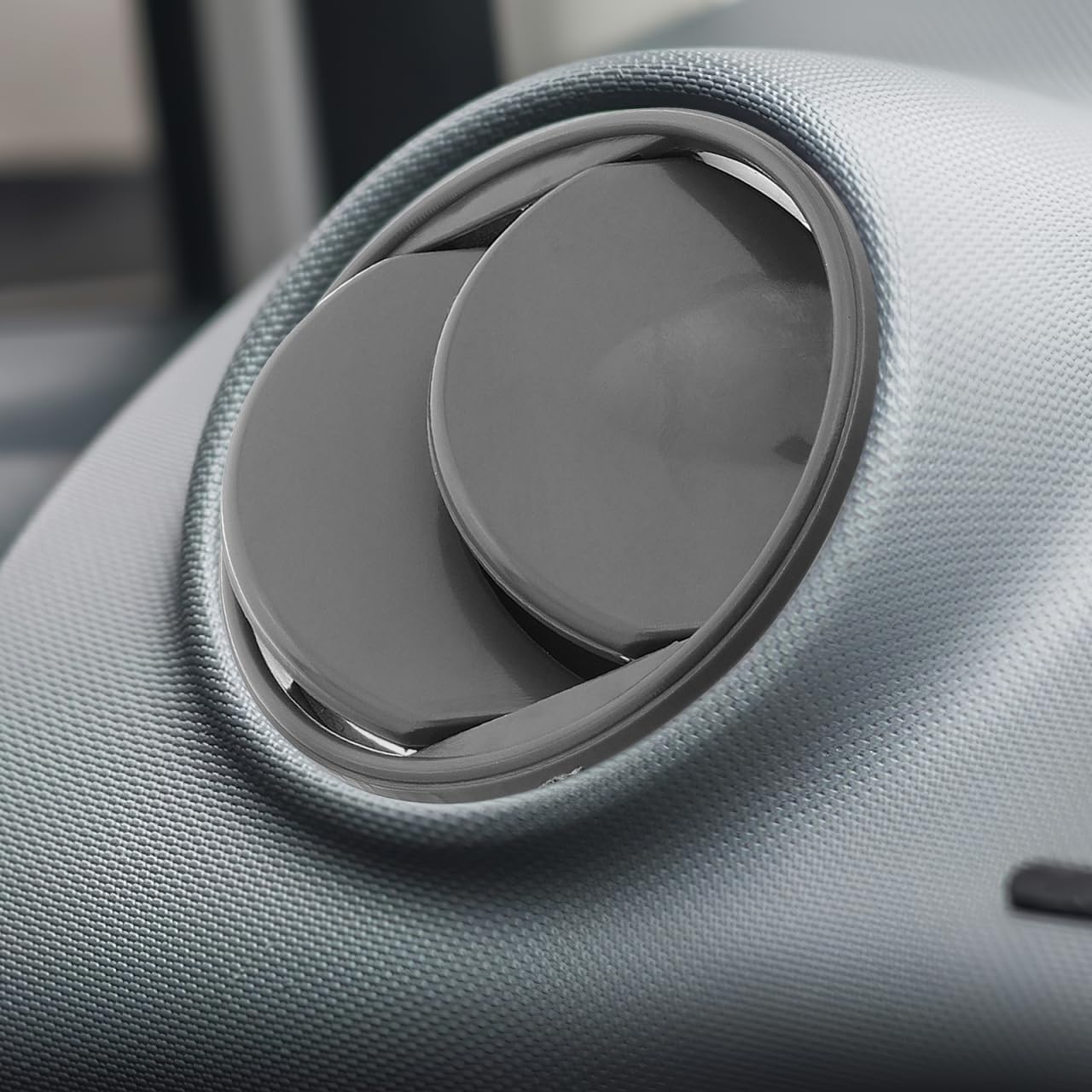 2 Pièces Bouche D'Aération Voiture Universelle Rond Réglable Sortie D'Air Climatisation Tableau De Bord 1.97X1.97X0.79In Plastique Pour Ventilation Confortable Et Installation Facile