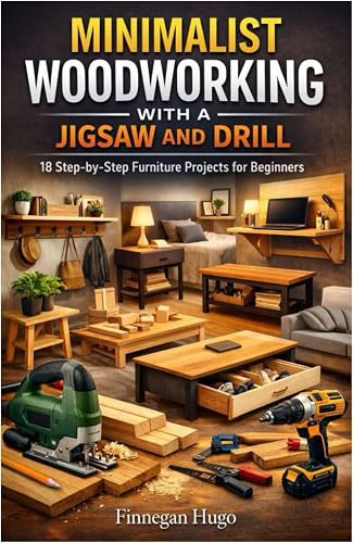 MINIMALIST WOODWORKING WITH A JIGSAW AND DRILL: 18 Step-by-Step Furniture Projects for Beginners