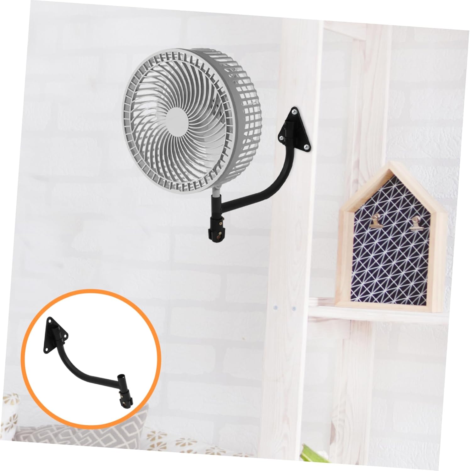 Gadpiparty Ceiling Fan Supplies Heavy Duty Fan Mounting Bracket Universal Fan Hardware for Wall Fans Pedestal Fan Extension Rod