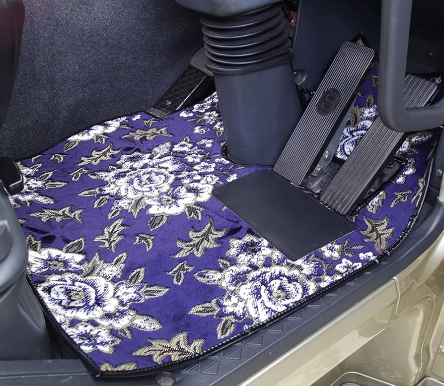 Amazon | マドンナ 金華山 フロアマット ホワイト 運転席/助手席