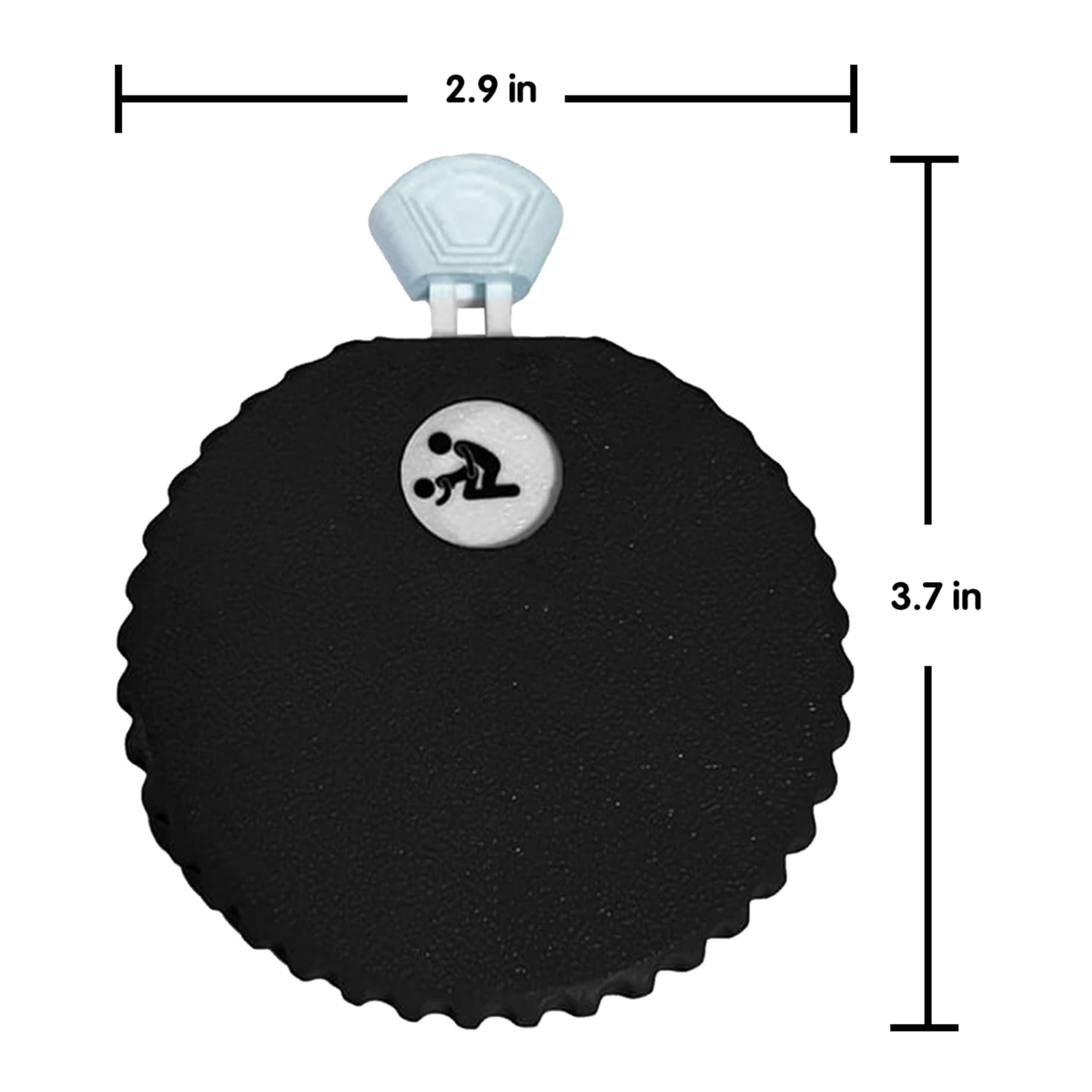 Dados de decisión de cita nocturna, dados mecánicos de rueda giratoria, generador de ideas de fecha, 6 opciones de 3 x 3.5 pulgadas, giro suave, portátil, regalo de San Valentín (azul)