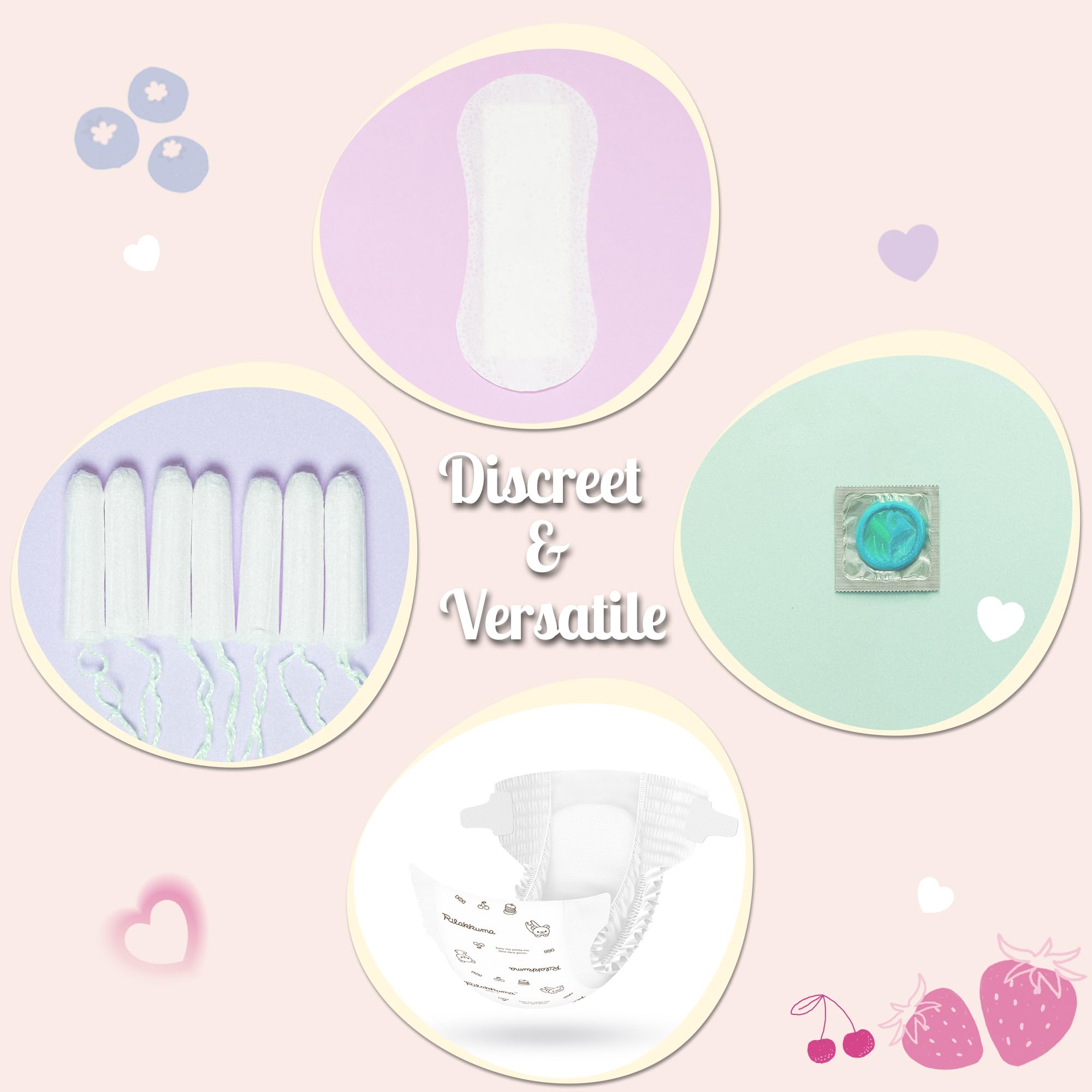 Damenbinden-Entsorgungsbeutel mit Spender, Damenhygiene-Entsorgungsbeutel für Tampons, Müllbeutel, Körperpflege, Hygienebeutel für Damen, Privatsphäre, Handhabung (Rosa)