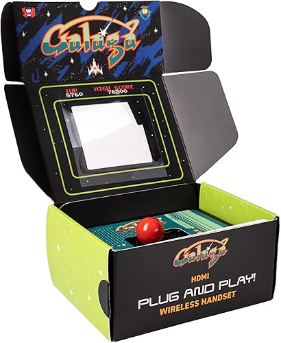 Miniatura 5 de Galaga Plug & Play Consola Arcade con TV Stick y joystick inalámbrico  Juego clásico de Galaga en tu TV, juegos retro nostálgicos, fácil