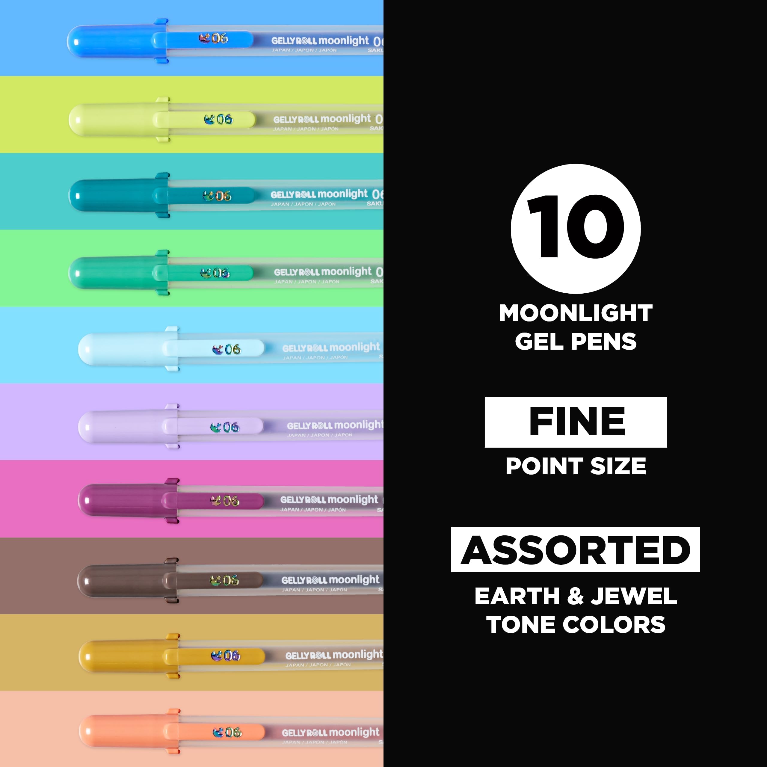 Gelly ROLL Moonlight Lot de 10
