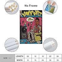 Vista 3 de Kanye West - Póster artístico de cómics para dormitorio, lienzo estético, decoración de pared, 12 x 18 pulgadas (11.8 x 17.7 in)