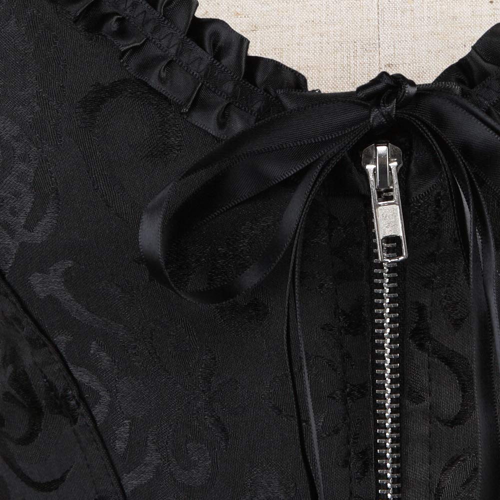 Corsetto Donna Elegante Bustino Corpetto Cerniera