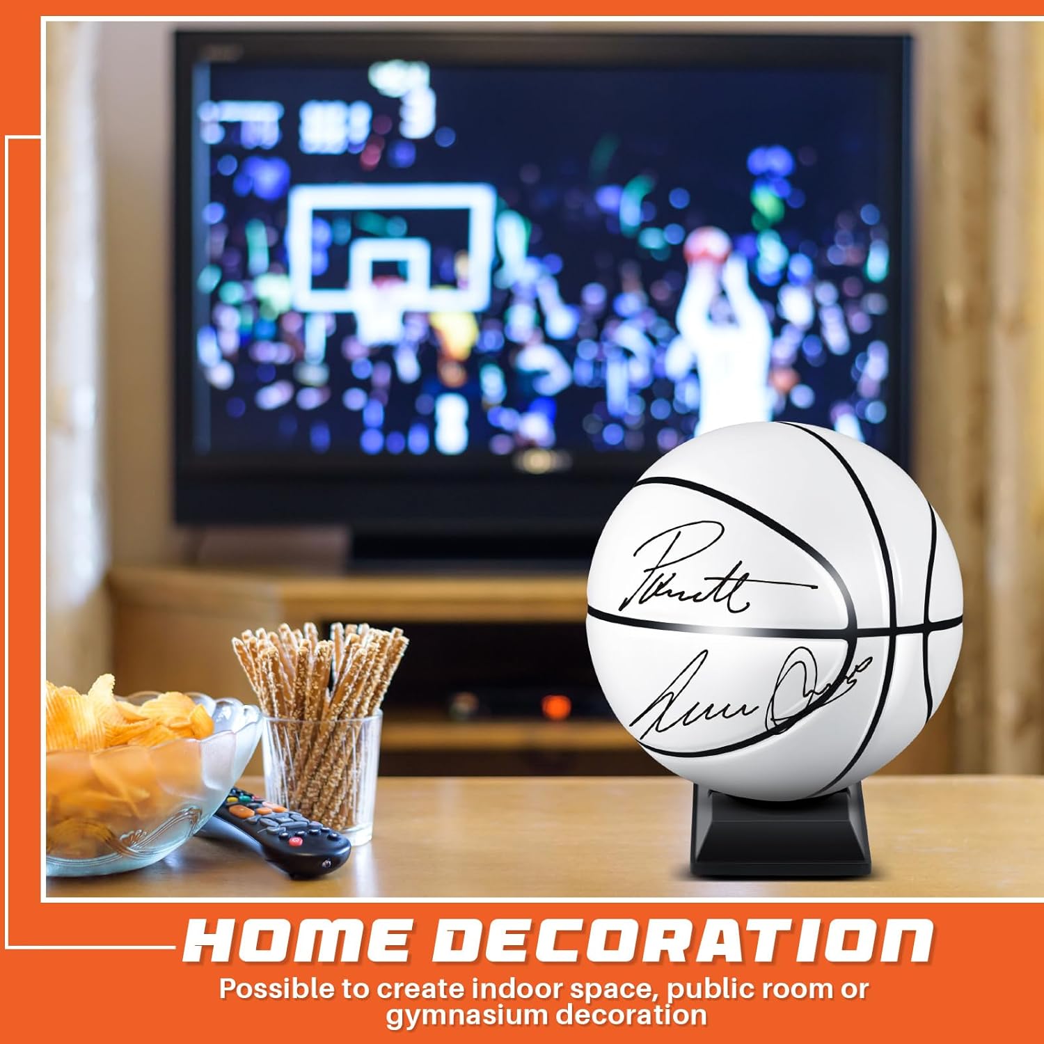 Hiboom Autograph Memorabilia Signed Basketball with Air Pump for Awards Trophy Banquets Senior Night Milestones Coach Basketball Lover Gift Indoor Outdoor