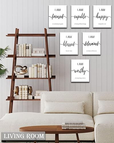 Miniatura 10 de Drsoum Arte de pared inspirador para decoración de oficina, 12 x 16 pulgadas, impresiones motivacionales para pared, oficina, dormitorio, sala de