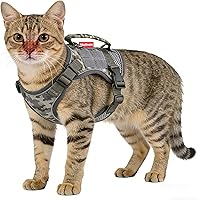Meifsou No Pull Dog Harness & Leash Set for Small Dogs Cats - Escape-Proof Adjustable Vest with Control Handle Reflective Trim