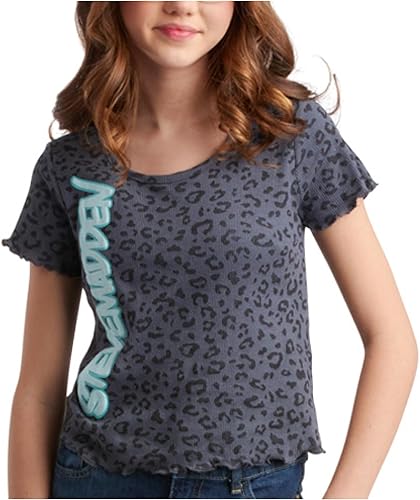 Steve Madden Chemise pour fille - T-shirt décontracté à manches courtes avec log