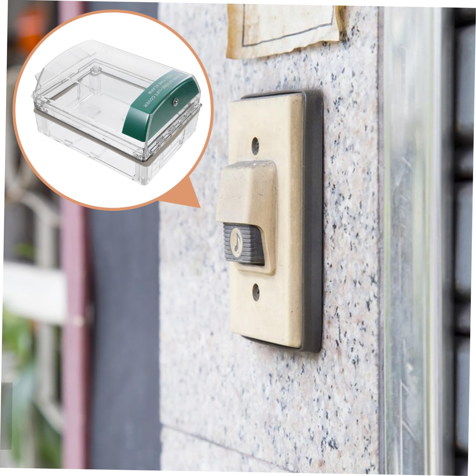 NUOBESTY Capucha Protectora para Interruptor de Parada Funda Plástica para Alarmas y Sistemas de Seguridad