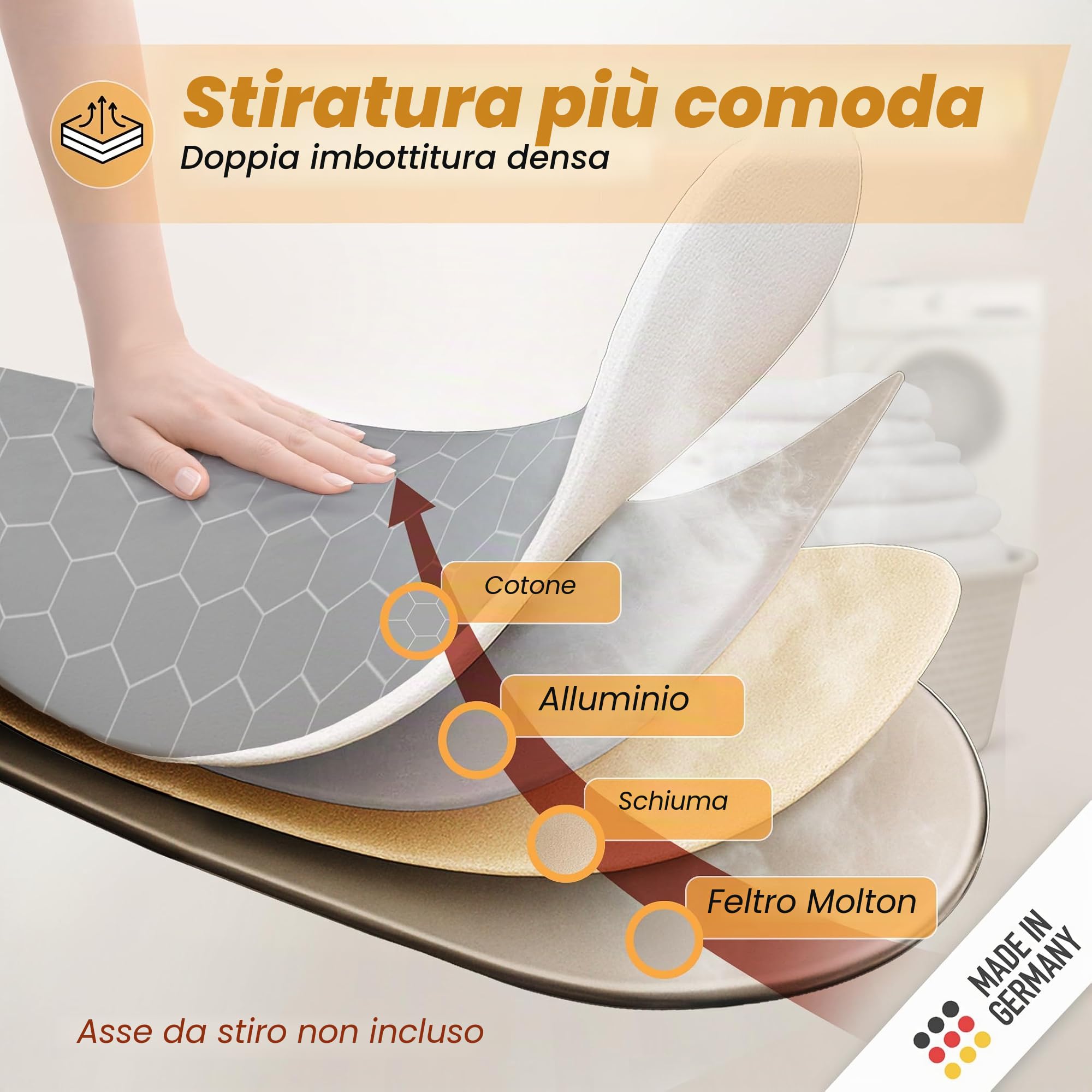 arteneur Copriasse da Stiro High-Speed 120x40, Taglia M