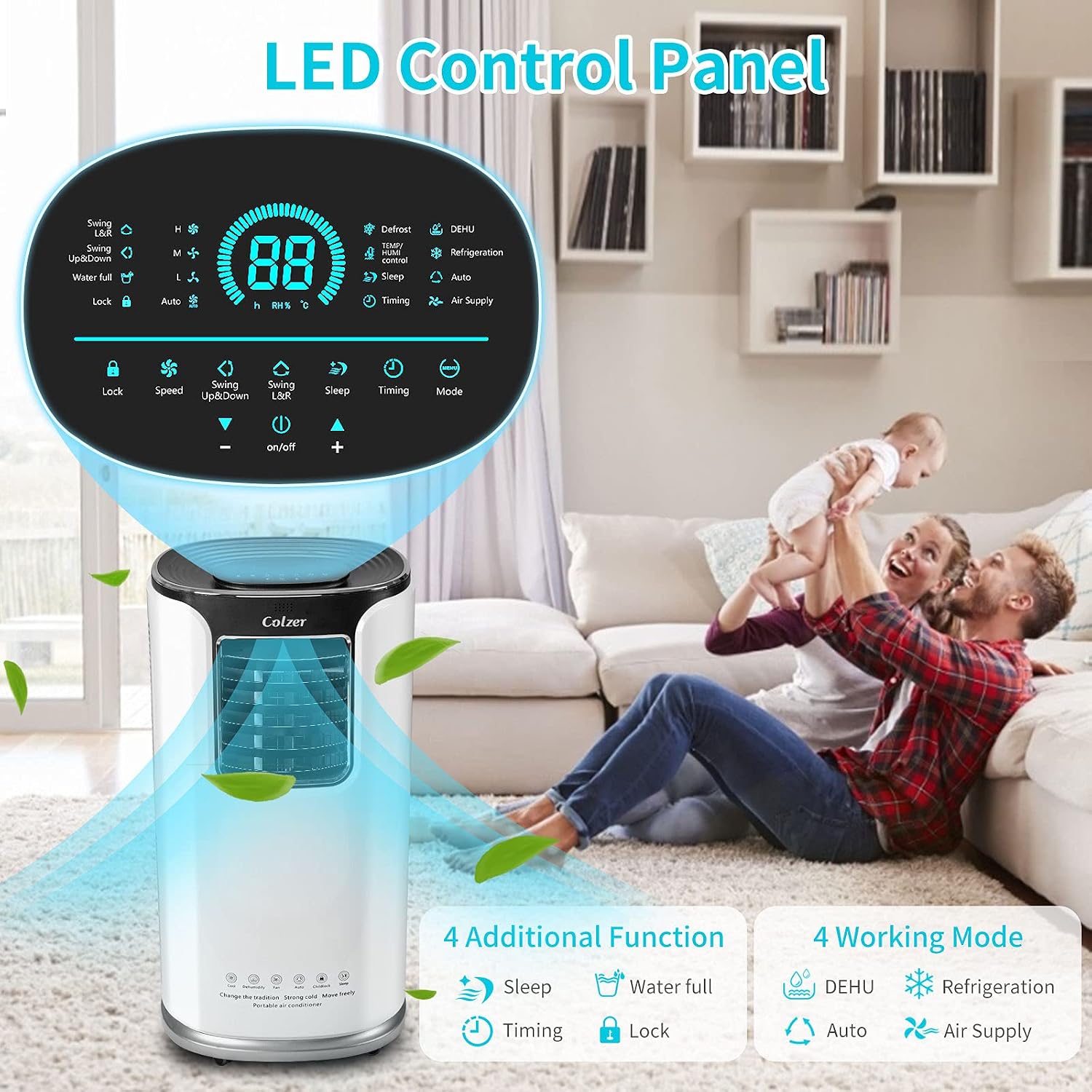 COLZER Portable Air Conditioner with Window Kit