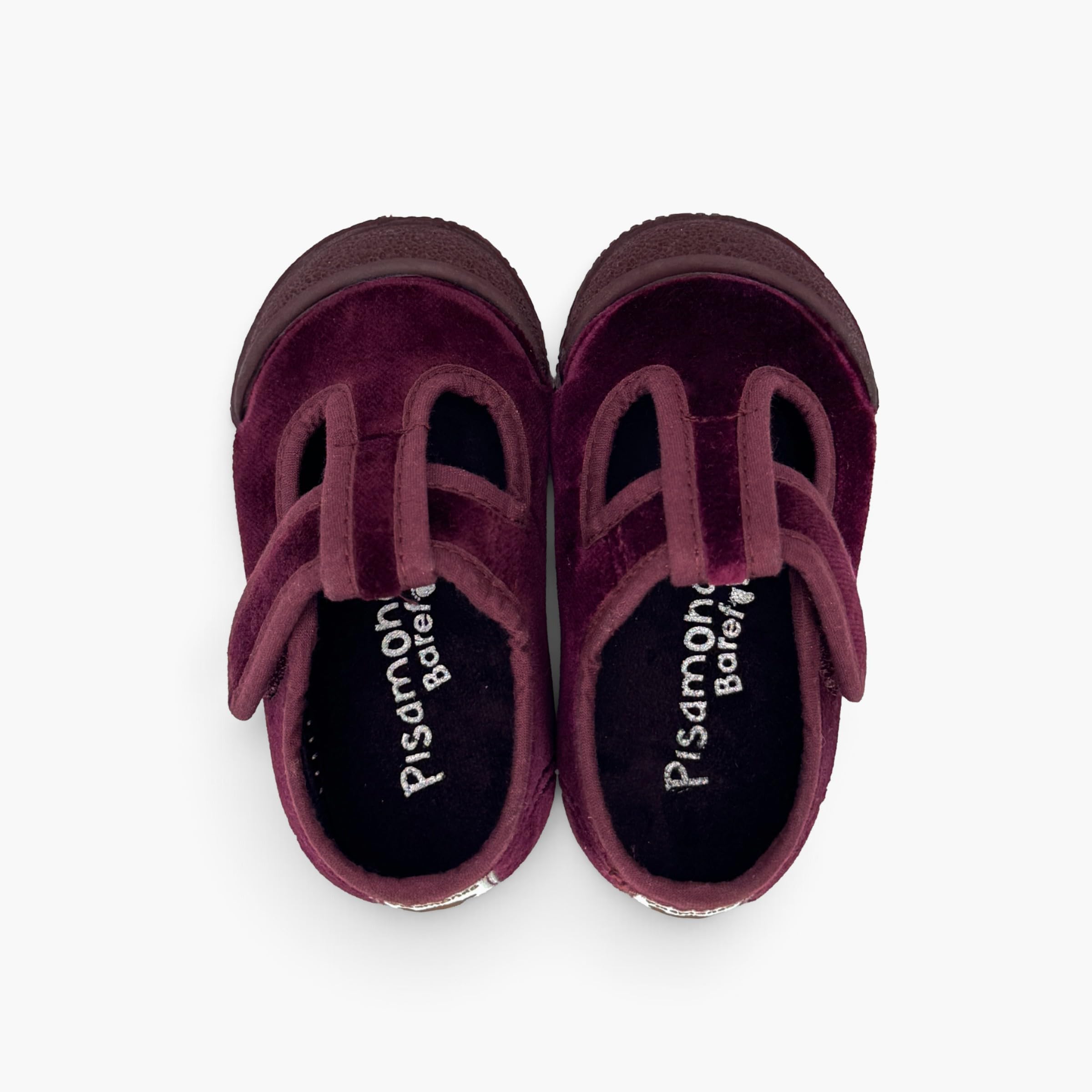 Pisamonas Scarpe Occhio di Bue Barefoot Velluto Punta Gomma