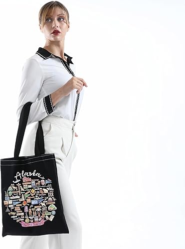 Miniatura 9 de Regalos de Alaska para mujer, bolsa de mano de bienvenida a Alaska para mudarse a Alaska, regalo de viaje de Alaska