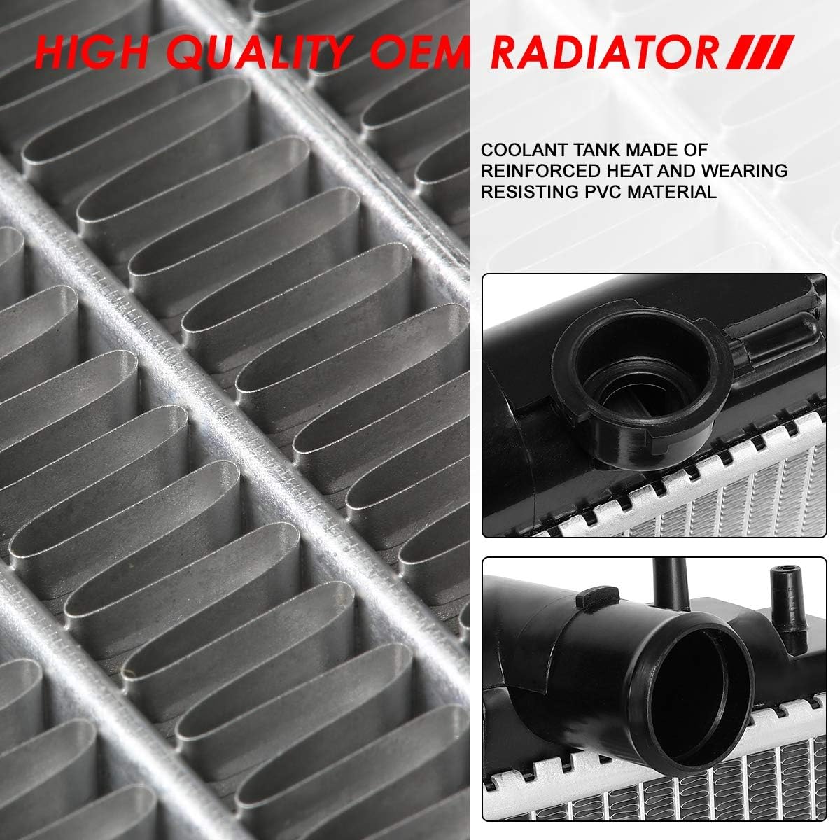 Auto Dynasty Radiator Compatible with 2005-2018 Frontier Pathfinder Xterra Suzuki Equator 4.0L 5.6L AT, DPI 2807 Factory Style 1-Row Cooling Radiator, Aluminum Core