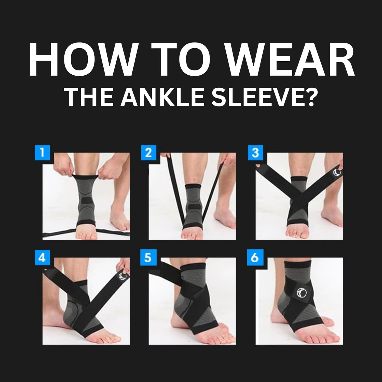 Koprez Plantar Fasciitis Sleeve - Plantar Fasciitis Relief, Plantar Fasciitis Socks, Ankle Compression Sleeve, Ankle Support for Women, Plantar Fasciitis Brace, Ankle Sleeve, Ankle Support Men - Image 6