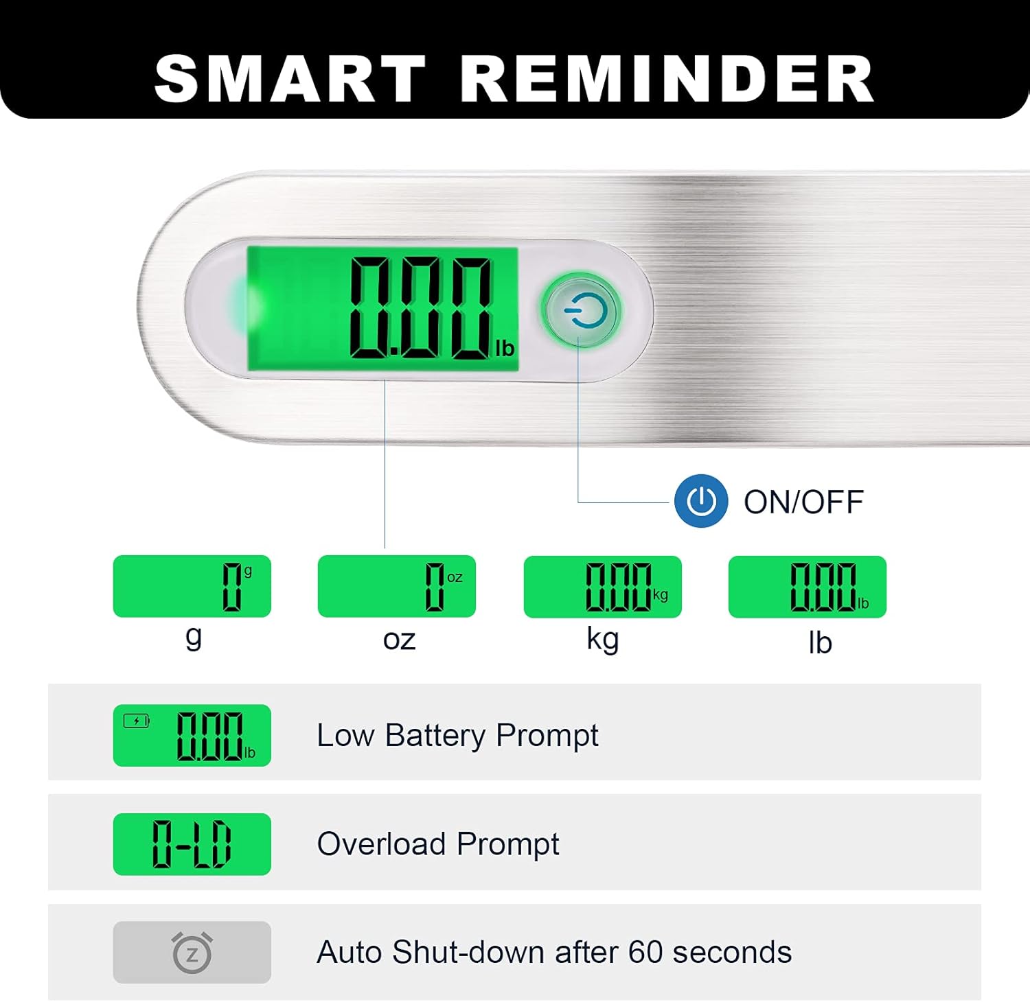 ASDW Archery Bow Scale Digital Hanging Handheld Scale for Compound Bow Recurve Bow Tune Peak Weight Hold Weight Scale 110lb 50KG LCD Display Screen g/oz/kg/lb : Sports & Outdoors