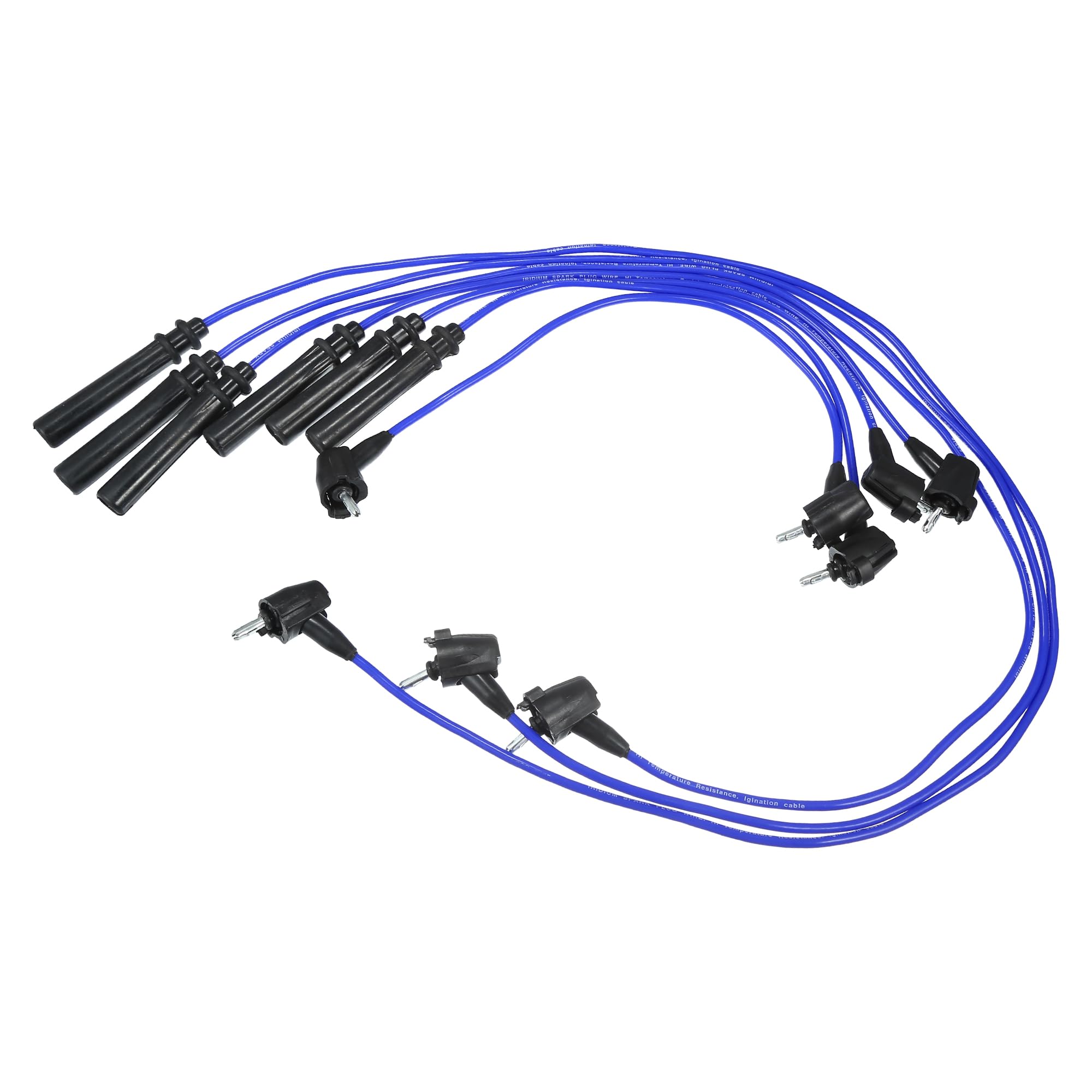 QUARKZMAN Cavi Bobina Candele per Auto, Cavi Accensione per Bobina Candele 5mm Adatti per Toyota 4Runner Pickup 6 Cilindri 3.0L 1993-1995 No.9091921528/9091921579 - Confezione da 7