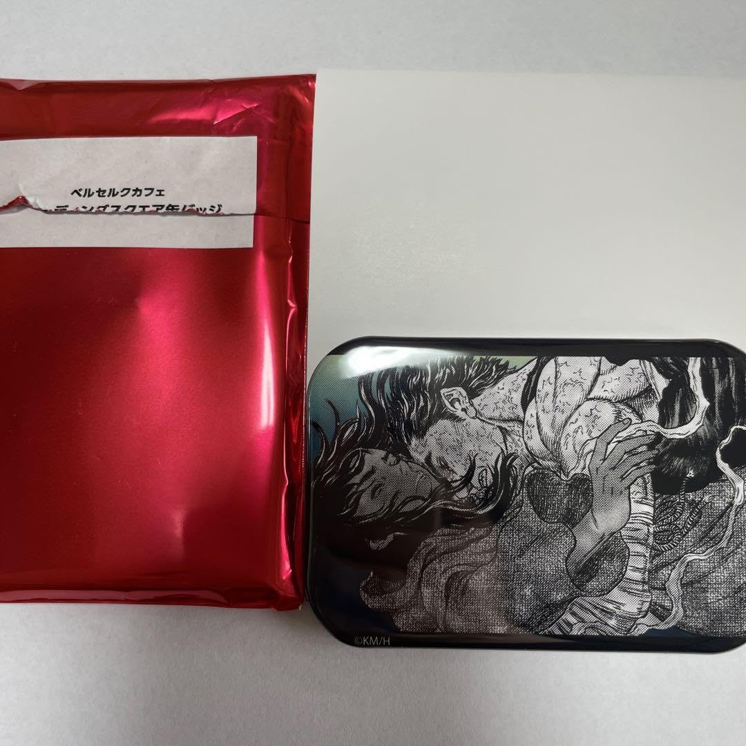 ガッツ ベルセルクカフェ スクエア缶バッジ ベルセルク 三浦健太郎