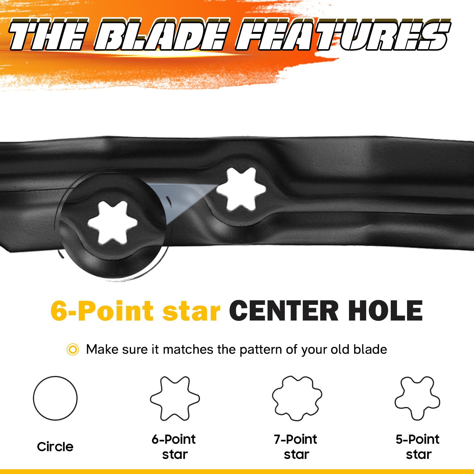Anti Zecche Gatto Kit Di 6 Lame Per Tagliaerba Cub Cadet 50 - Compatibili Con Modelli RZT50, Sostituzione 742-04053 954-04053 Ricambi Lame Tosaerba - Foto 2