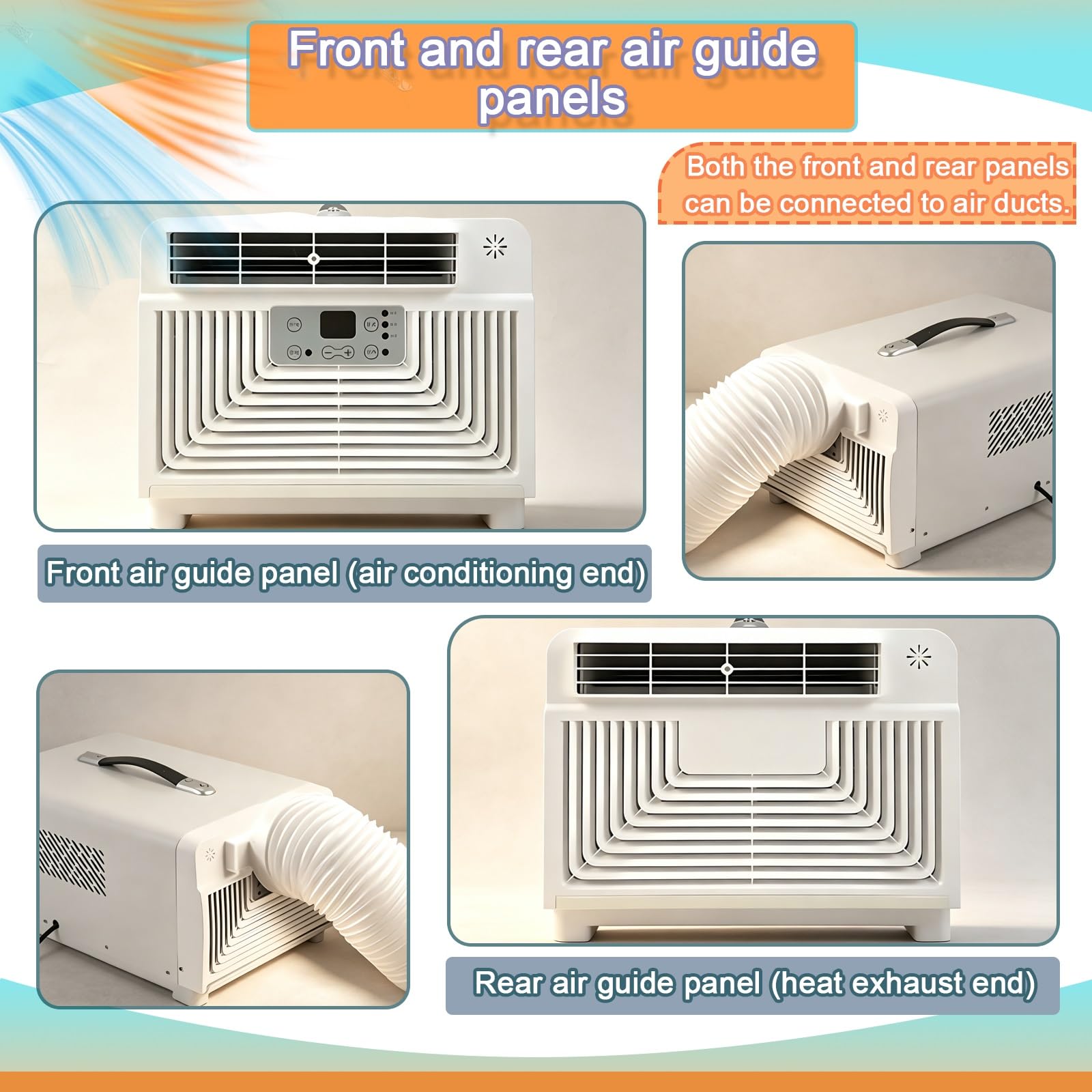 3400 BTU Aire Acondicionado Portátil con Calefacción, Pequeño Enfriador de Camping 300W con Compresor, Climatizador para Tienda, Remolque, Garaje, Espacio sin Ventanas, Silencioso