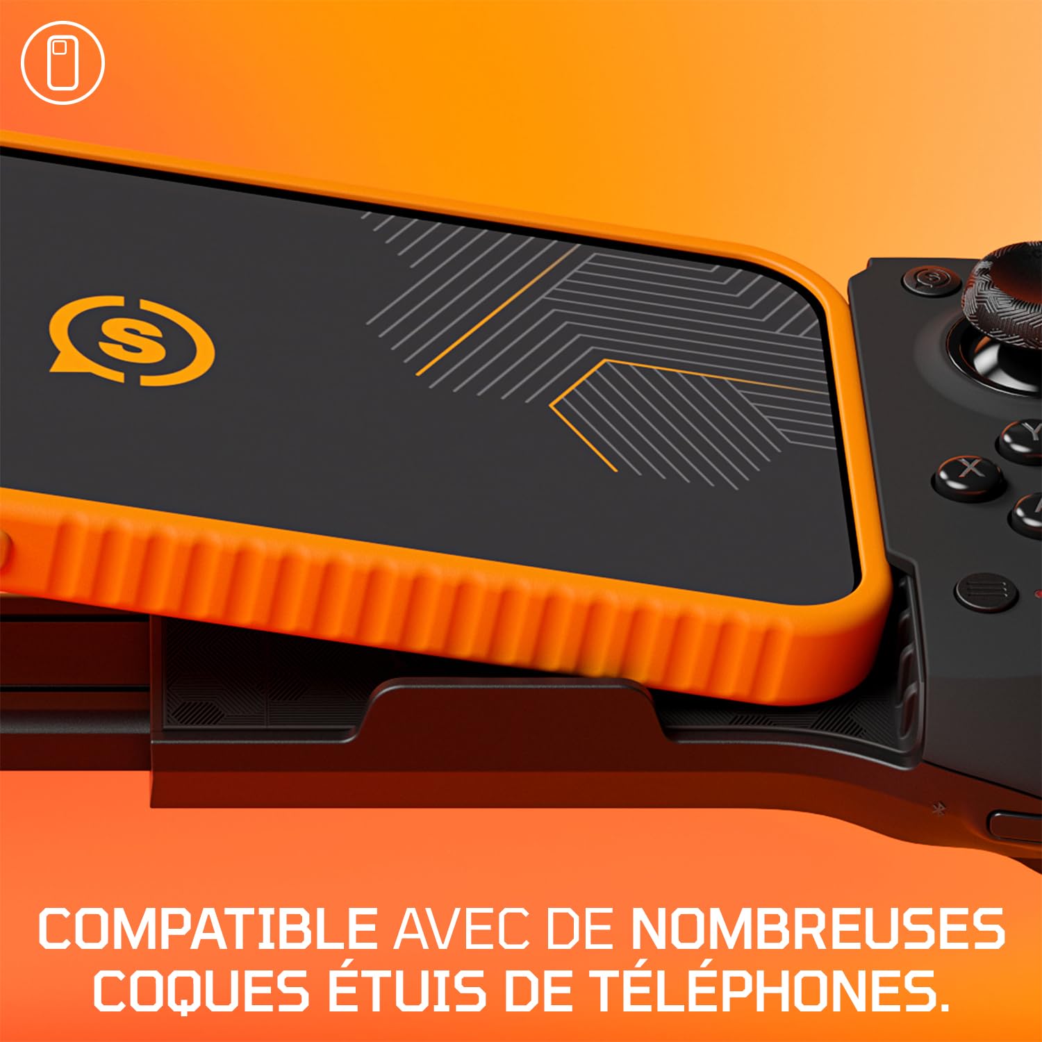 SCUF NOMAD Manette de Jeu Mobile iPhone Sans Fil – Palettes Arrière – Joysticks Anti-Dérive – Bluetooth 5.0 Connectivité – PS Remote, Xbox Game Pass, Apple Arcade, Steam Link – Noir