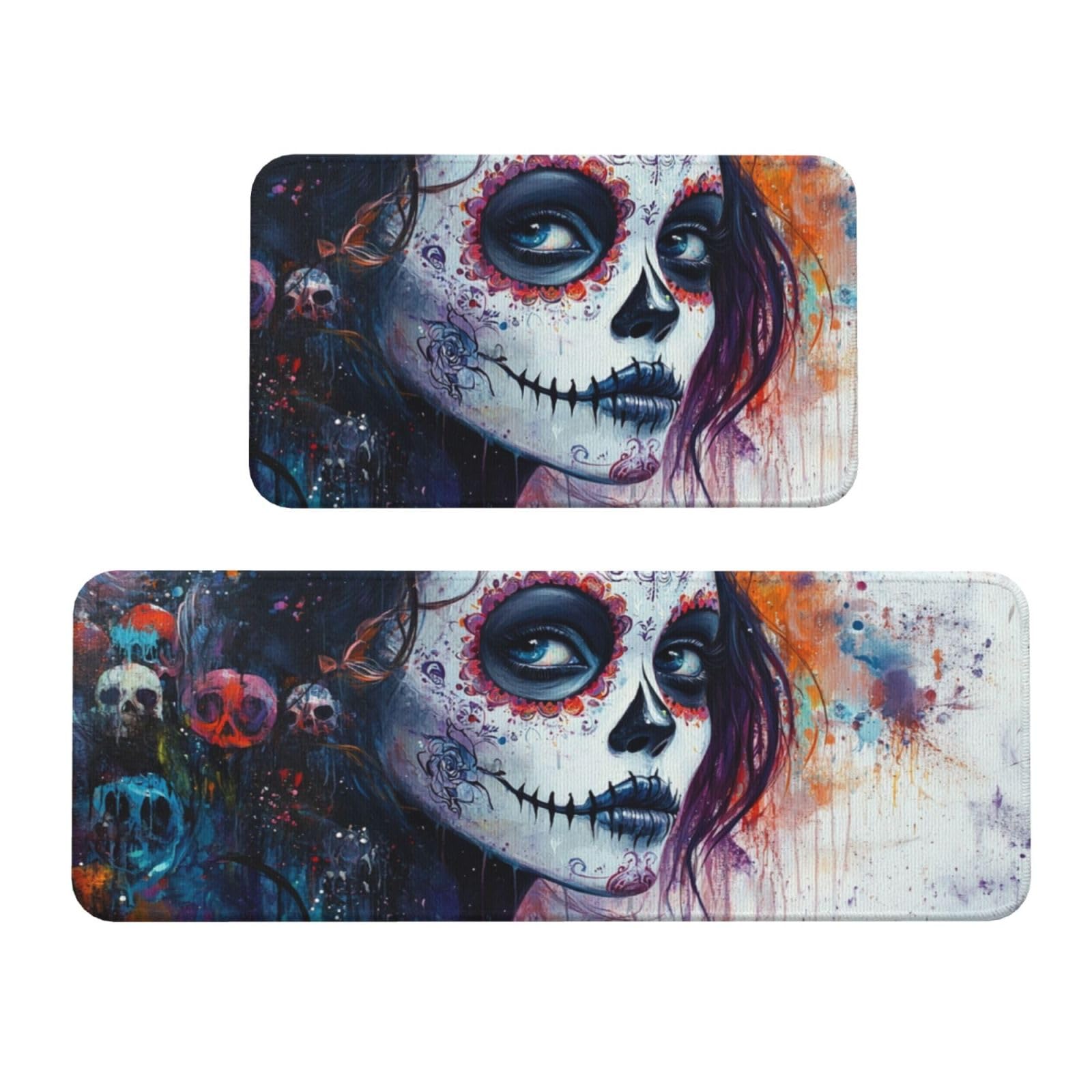 Tapetes de cocina acolchados y antideslizantes, alfombras cómodas lavables para Halloween