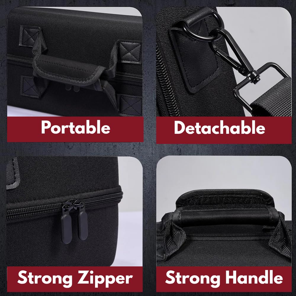 yantralay Funda de transporte para PS 5 Slim Console Gamepad Controller Auricular VR Travel Bag Playstatio n 5 Slim Accessories - Gris