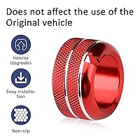 Vista 5 de Auovo Anillo de perilla de espejos retrovisores compatible con Subaru BRZ para Toyota GR86 2022-2024 2025 2026, accesorios interiores, anillo