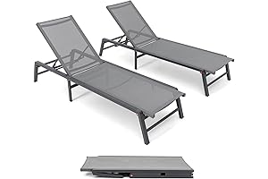 High-Quality Aluminum Patio Chaise Lounges