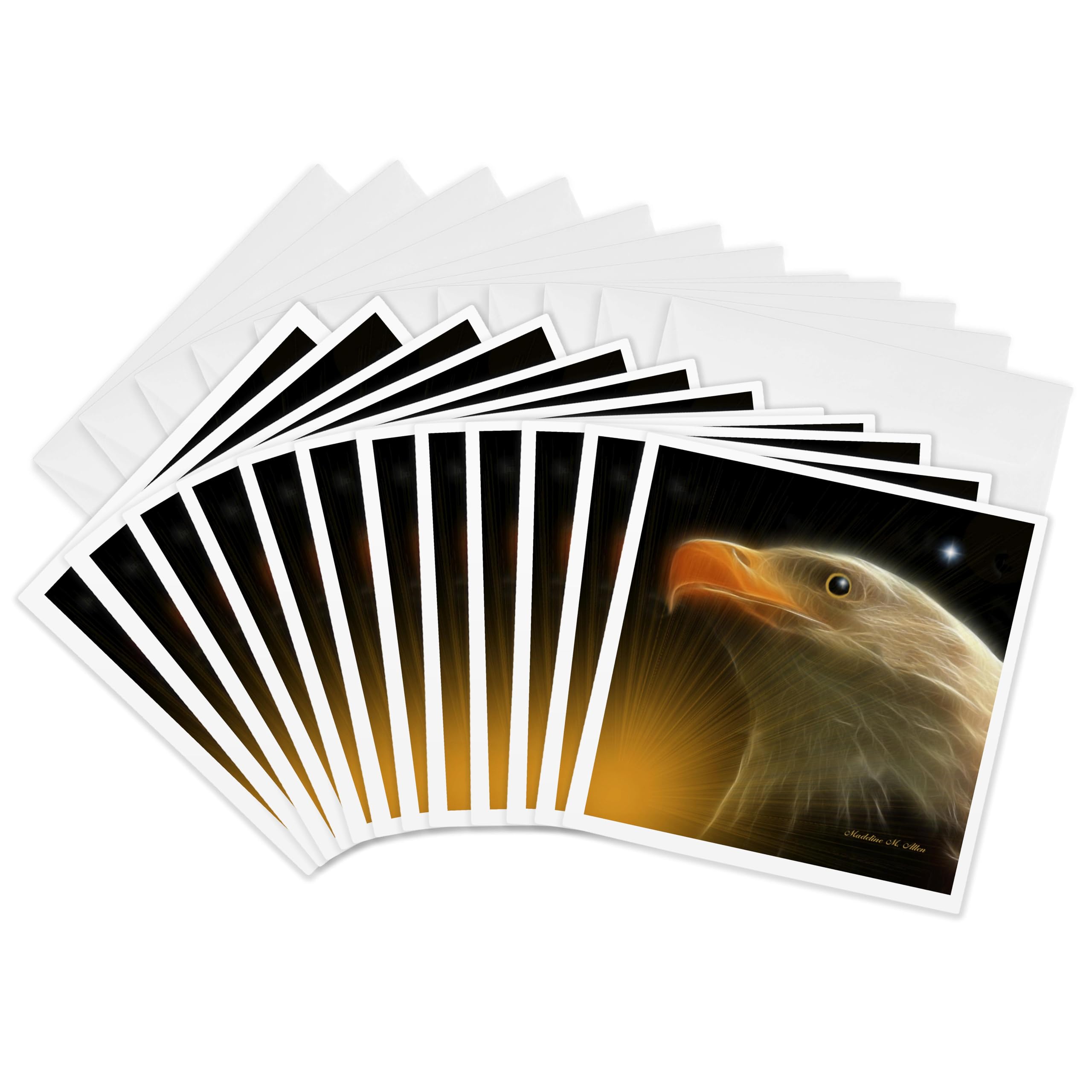 3dRose gc_8399_2 6 x 6-Inch "The Sentry" Greeting Card (Pack of 12)