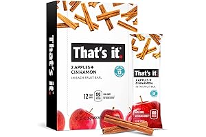 That's it Apple + Cinnamon 100% Natural Real Fruit Bar