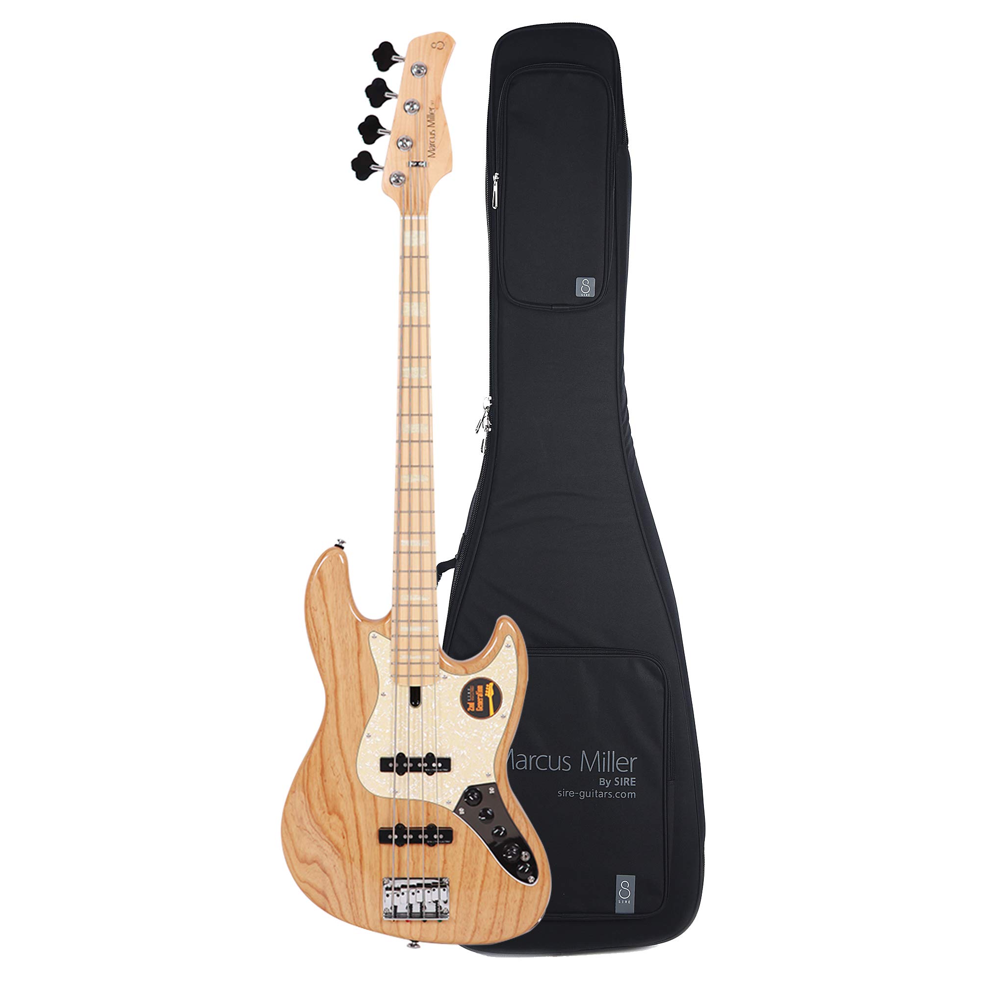 Sire Marcus Miller V7 Swamp Ash 4-String Natural (2nd Gen) and Sire Gig Bag Bundle