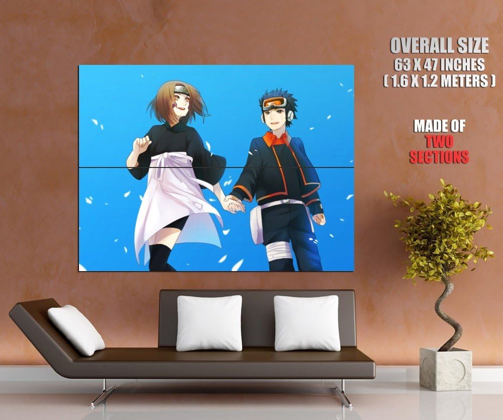 ZV2226 Naruto Rin Nohara Obito Uchiha Characters Anime Manga Art HUGE GIANT Wall Print POSTER