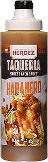 HERDEZ TAQUERIA STREET SAUCE, Habanero, 9 oz Squeeze Bottle (8 Pack) – F...