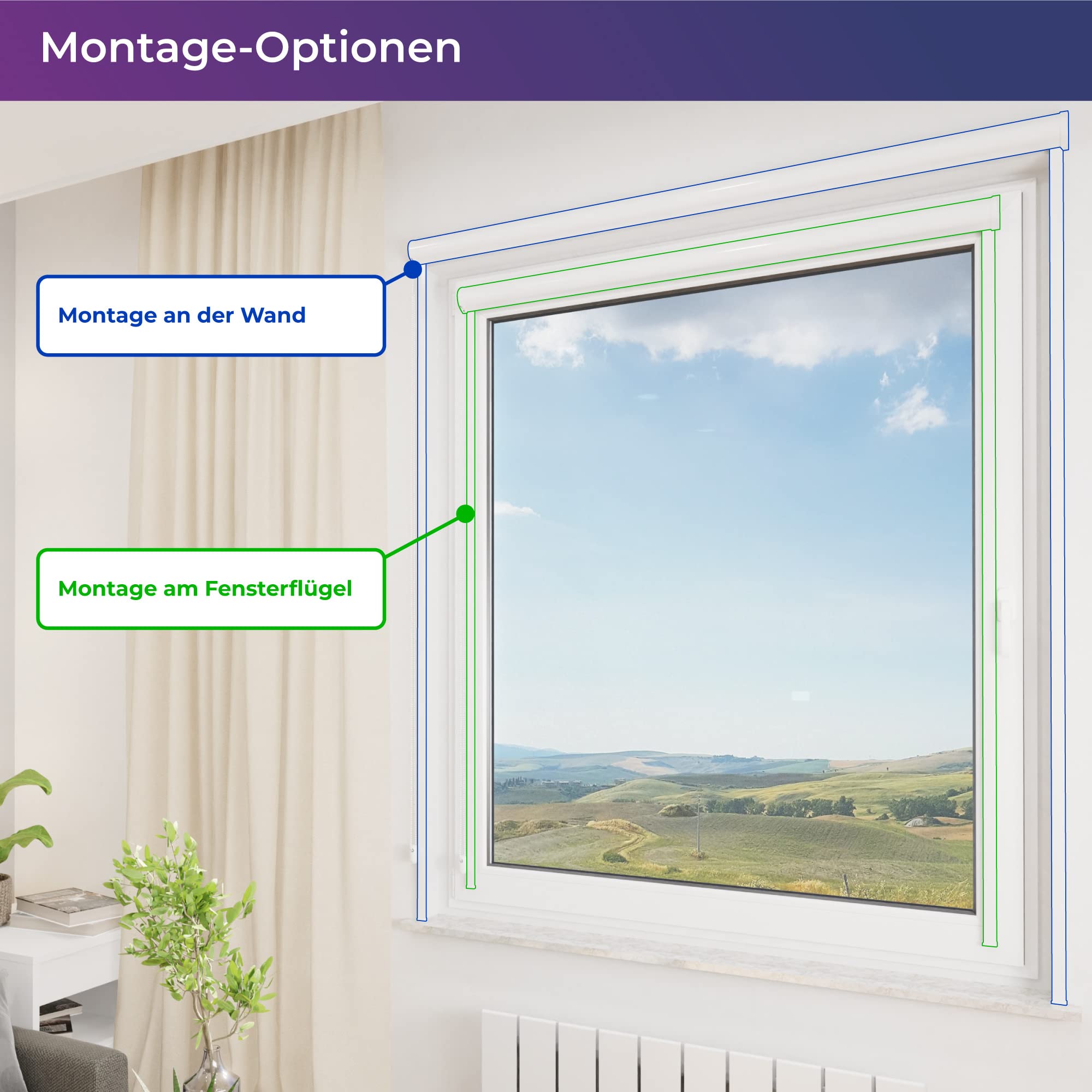 schattenfreu.de Thermo-Rollo mit Kassette nach Maß | Zum Anschrauben am Fensterrahmen oder an der Wand | Optional zum Ankleben | Verdunkelnd | Für Fenster und Türen | Dunkelgrau, Silberne Rückseite