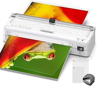 Laminator, 9 inch Laminator Machine, A4 Thermal Laminator Machine with Laminating Sheets, 4 in 1 Quick Warm-Up Anti-Jam A4 Portable Laminators for Business Home School Office