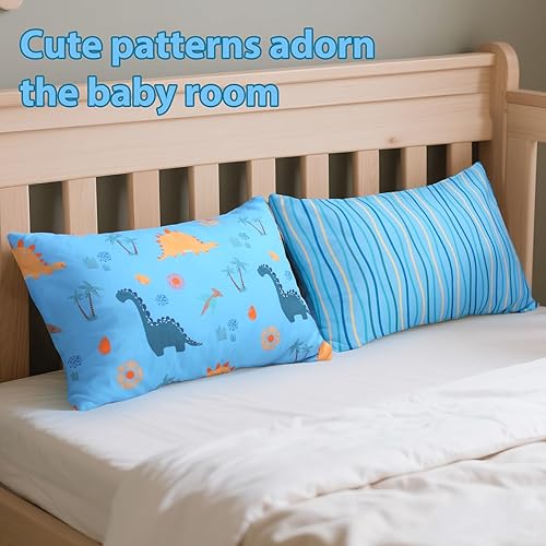 Miniatura 31 de Fundas de almohada para niños pequeños, paquete de 2 fundas de almohada para almohadas de 13 x 18 pulgadas o 12 x 16 pulgadas para ropa de cama