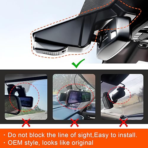 Miniatura 22 de F150 Dash Cam 4K ajuste personalizado para Ford F150 2018-2025 F250/F350 Super Duty 2020-2025 XLT Lariat King Ranch Raptor Limited Platinum